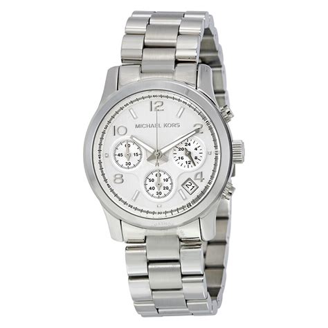 michael kors women's runway silver tone watch mk5076|michael kors mk5076.